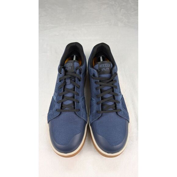 Keen Utility Mens Kenton Work Shoe Low Carbon Fiber Toe NavalAcademy/Gum 15 NWOB - Picture 3 of 14